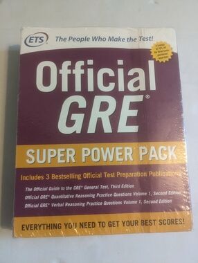 Official GRE Super Power Pack Second Edition (3 Book Set) Sealed Pack